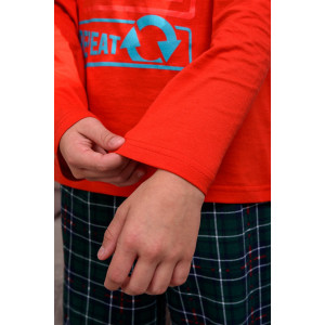 Пижама детская "ПижКл" кулирка (р-ры: 134-176) красный