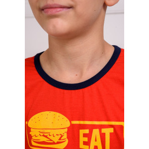 Пижама детская "ПижКл" кулирка (р-ры: 134-176) красный