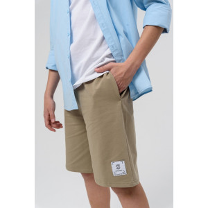 Шорты детские ШФ01 футер с лайкрой 2-х нитка (р-ры: 134-176) бежевый