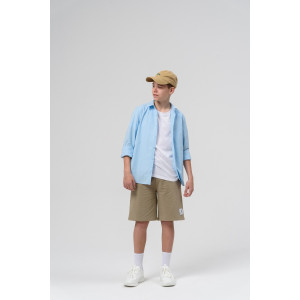 Шорты детские ШФ01 футер с лайкрой 2-х нитка (р-ры: 134-176) бежевый