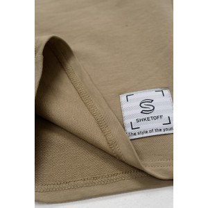 Шорты детские ШФ01 футер с лайкрой 2-х нитка (р-ры: 134-176) бежевый