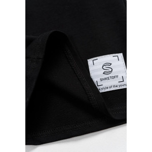 Шорты детские ШФ01 футер с лайкрой 2-х нитка (р-ры: 134-176) черный