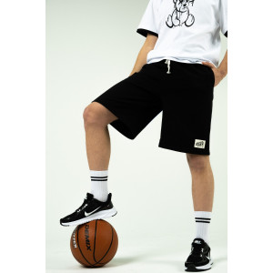 Шорты детские ШФ01 футер с лайкрой 2-х нитка (р-ры: 134-176) черный