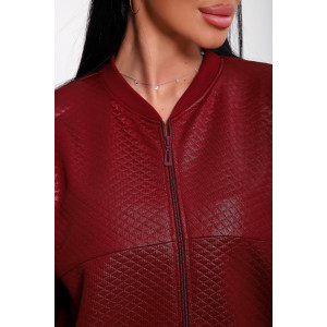 Бомбер женский №20691 капитоний (р-ры: 46-56) бордовый