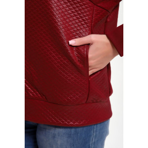 Бомбер женский №20691 капитоний (р-ры: 46-56) бордовый