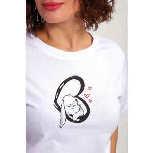 Пижама женская №88143 кулирка (р-ры: 44-54) белый Пижама женская №88143 кулирка (р-ры: 44-54) белый