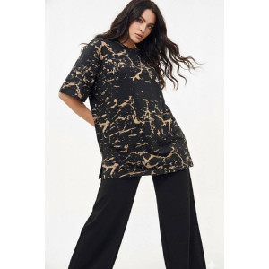 Костюм двойка женский №411 вискоза (р-ры: 54-64) черный