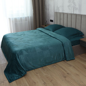 Плед велсофт "Графика" маренго (последний размер) 200х220