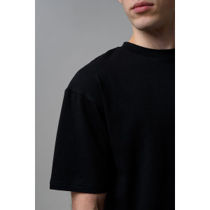 Футболка мужская №8579 кулирка с лайкрой (р-ры: 46-64) черный билет