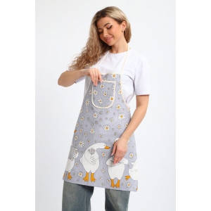 Фартук кухонный с карманом рогожка №32603 Фартук кухонный с карманом рогожка №32603