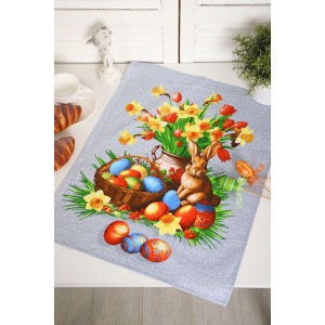 Набор кухонный из 3-х полотенец рогожка №32599 Набор кухонный из 3-х полотенец рогожка №32599