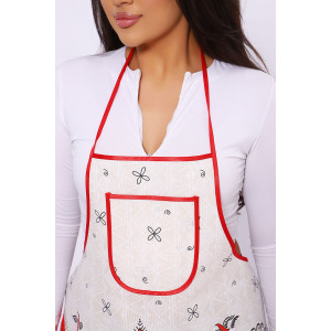 Фартук кухонный с карманом рогожка №32602 Фартук кухонный с карманом рогожка №32602