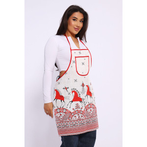 Фартук кухонный с карманом рогожка №32602 Фартук кухонный с карманом рогожка №32602