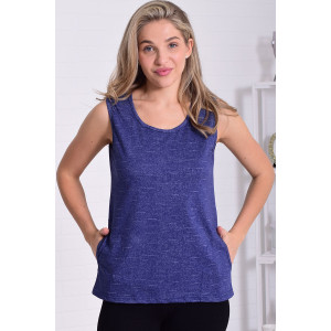 Майка женская 6217а кулирка (р-ры: 46-64) индиго Майка женская 6217а кулирка (р-ры: 46-64) индиго
