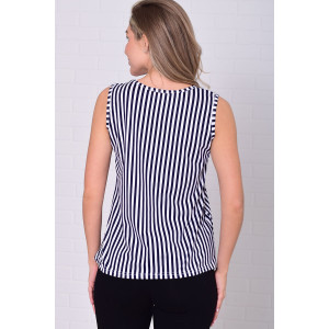 Майка женская 6217е кулирка (р-ры: 46-64) синяя полоска Майка женская 6217е кулирка (р-ры: 46-64) синяя полоска