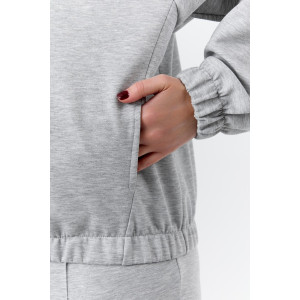 Бомбер женский "Нео-1" скуба (р-ры: 46-56) серый меланж