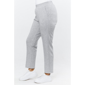 Брюки женские "Нео-2" скуба (р-ры: 46-56) серый меланж