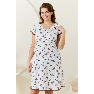 Сорочка женская "Рельеф-1" кулирка (р-ры: 50-64) коричневый