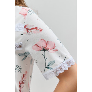 Сорочка женская "Узор-1" кулирка (р-ры: 50-60) сухая роза