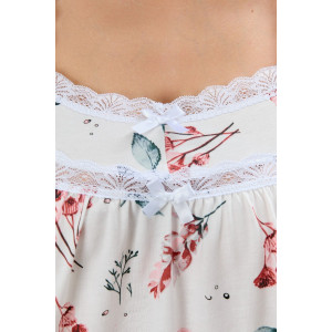 Сорочка женская "Узор-1" кулирка (р-ры: 50-60) сухая роза