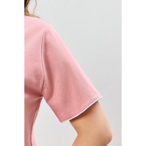 Пижама женская "Узор-2" кулирка (р-ры: 48-58) сухая роза