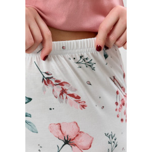 Пижама женская "Узор-2" кулирка (р-ры: 48-58) сухая роза