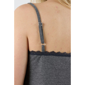 Пижама женская "Рива-2" кулирка с лайкрой (р-ры: 44-54) темно-серый меланж