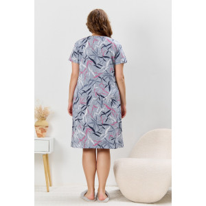 Халат женский "Канон-1" кулирка (р-ры: 48-62) серый