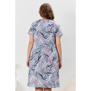 Халат женский "Канон-1" кулирка (р-ры: 48-62) серый