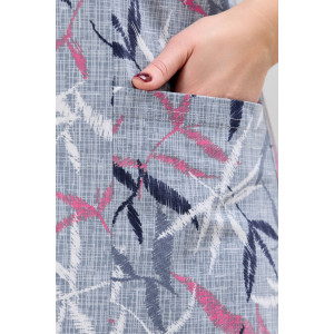 Халат женский "Канон-1" кулирка (р-ры: 48-62) серый