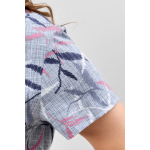 Халат женский "Канон-1" кулирка (р-ры: 48-62) серый