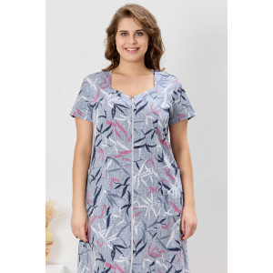 Халат женский "Канон-1" кулирка (р-ры: 48-62) серый