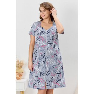 Халат женский "Канон-1" кулирка (р-ры: 48-62) серый