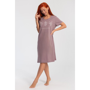 Платье женское К-380 "Астра" кулирка (р-ры: 48-56) кофе