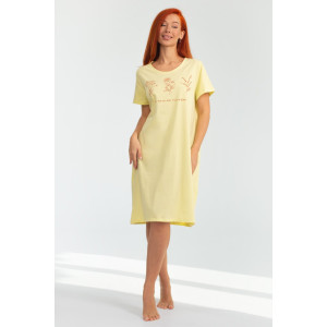 Платье женское К-380 "Астра" кулирка (р-ры: 48-56) лимон