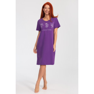 Платье женское К-380 "Астра" кулирка (р-ры: 48-56) фиолетовый