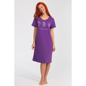 Платье женское К-380 "Астра" кулирка (р-ры: 48-56) фиолетовый