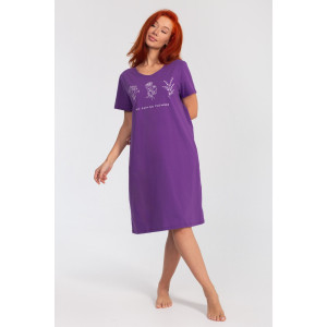Платье женское К-380 "Астра" кулирка (р-ры: 48-56) фиолетовый