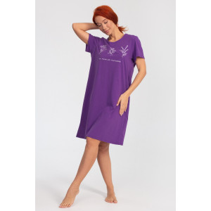 Платье женское К-380 "Астра" кулирка (р-ры: 48-56) фиолетовый
