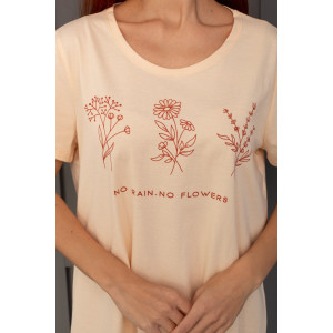 Платье женское К-380 "Астра" кулирка (р-ры: 48-56) персик