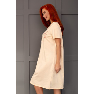 Платье женское К-380 "Астра" кулирка (р-ры: 48-56) персик