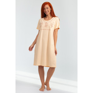 Платье женское К-380 "Астра" кулирка (р-ры: 48-56) персик