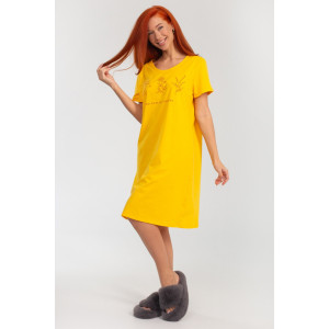 Платье женское К-380 "Астра" кулирка (р-ры: 48-56) желтый