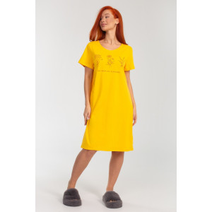 Платье женское К-380 "Астра" кулирка (р-ры: 48-56) желтый