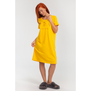 Платье женское К-380 "Астра" кулирка (р-ры: 48-56) желтый