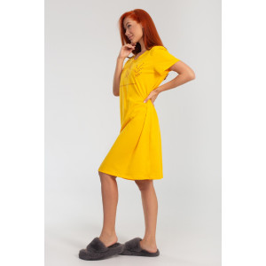 Платье женское К-380 "Астра" кулирка (р-ры: 48-56) желтый