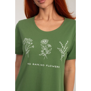 Платье женское К-380 "Астра" кулирка (р-ры: 48-56) зелень