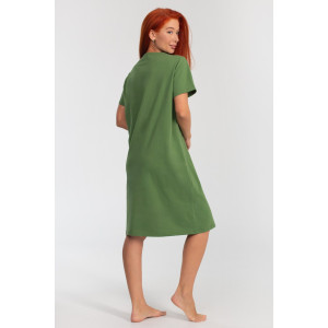 Платье женское К-380 "Астра" кулирка (р-ры: 48-56) зелень