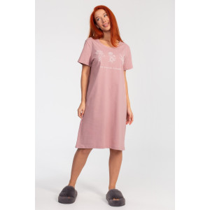 Платье женское К-380 "Астра" кулирка (р-ры: 48-56) сухая роза