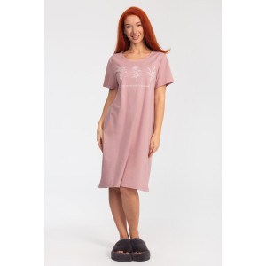 Платье женское К-380 "Астра" кулирка (р-ры: 48-56) сухая роза